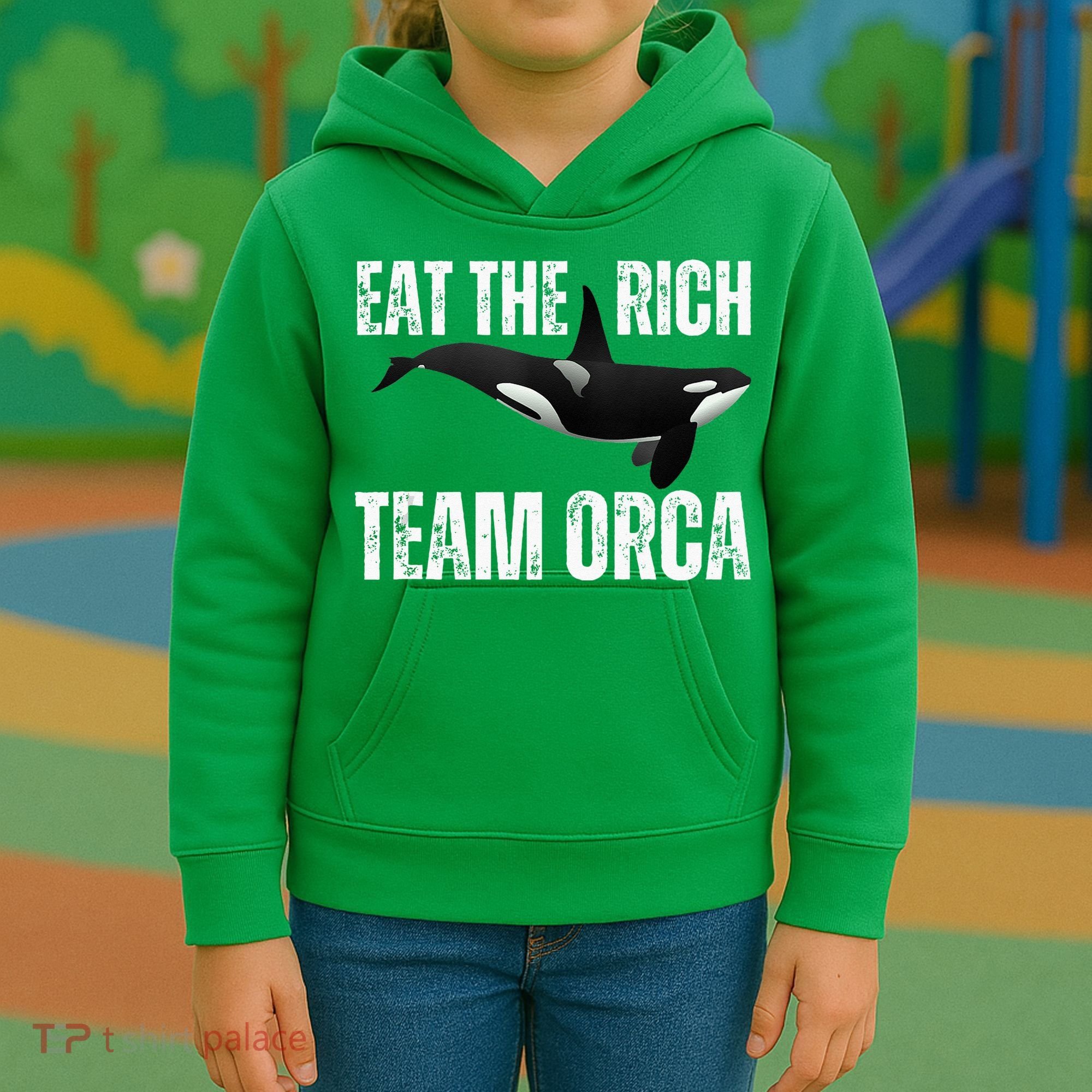 Orca Uprising Eat The Rich Team Orca Kids Hoodie