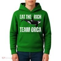 Orca Uprising Eat The Rich Team Orca Kids Hoodie thumb 4