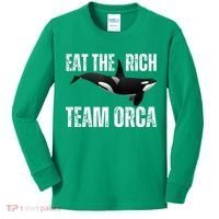 Orca Uprising Eat The Rich Team Orca Kids Long Sleeve Shirt thumb 0