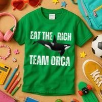 Orca Uprising Eat The Rich Team Orca Kids T-Shirt thumb 3
