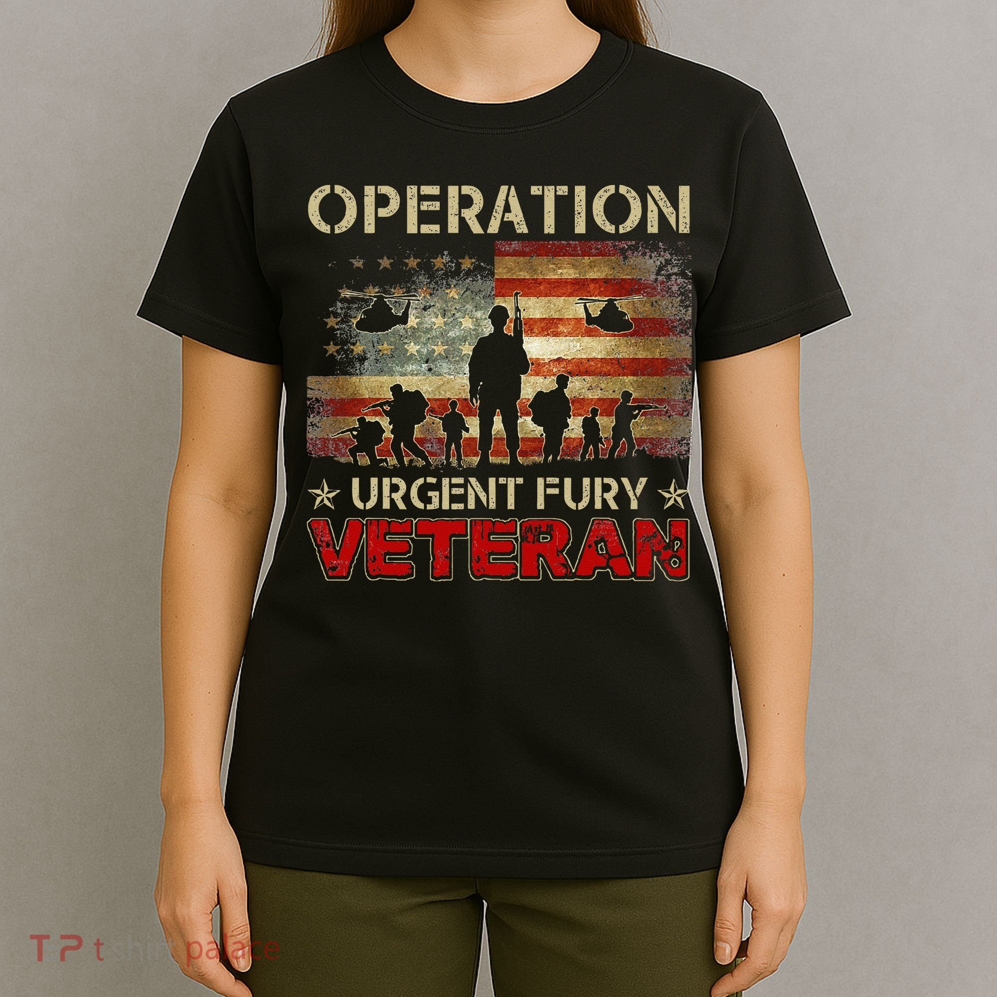 Operation Urgent Fury Combat Veteran Grenada T-Shirt