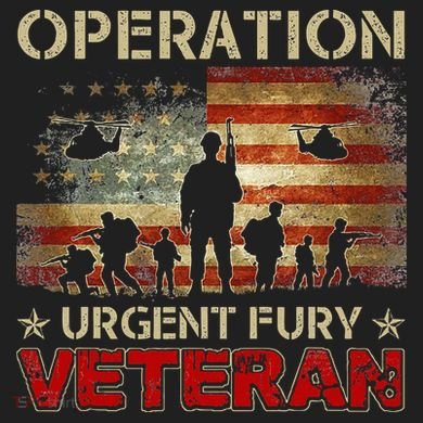 Operation Urgent Fury Combat Veteran Grenada Crop Fleece Hoodie