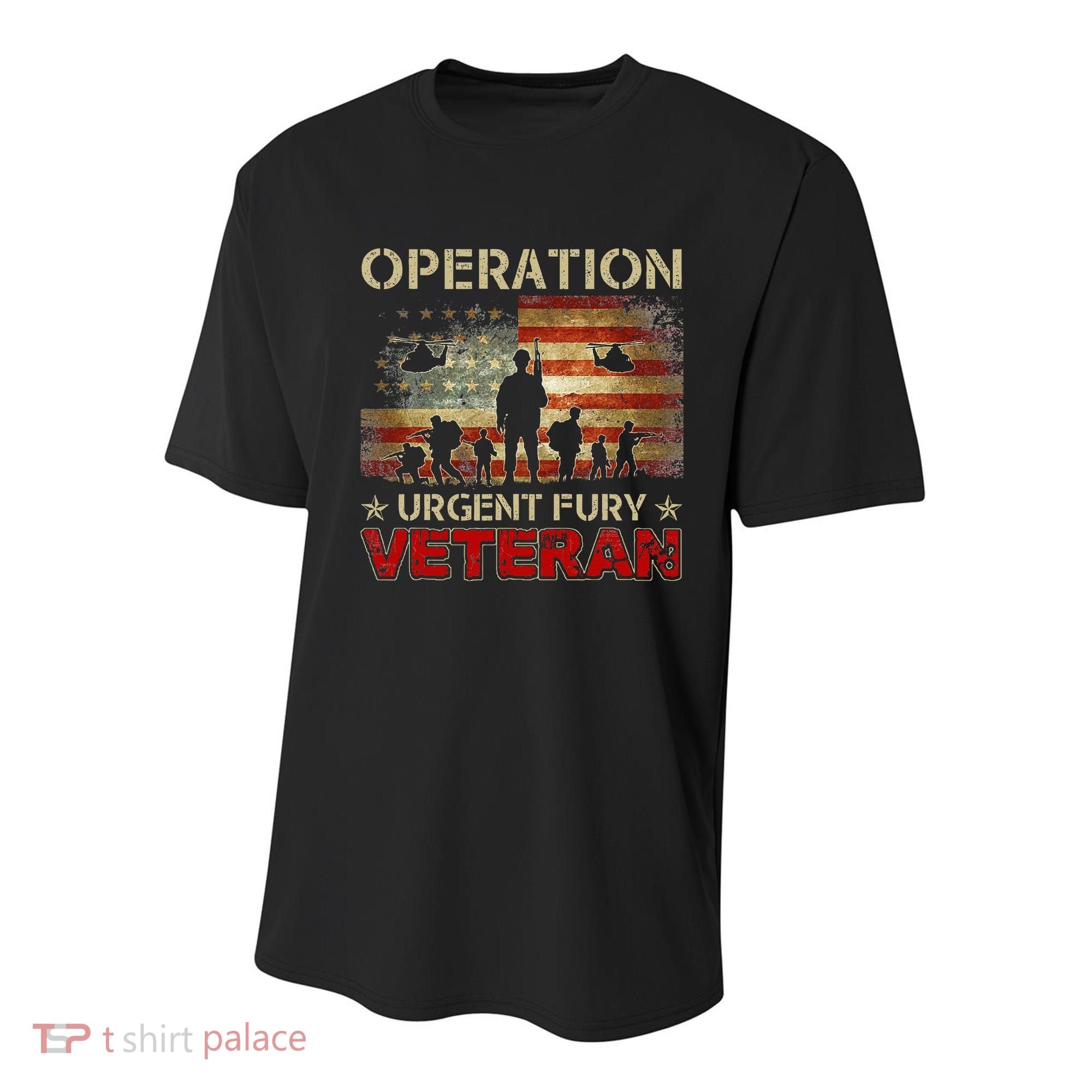 Operation Urgent Fury Combat Veteran Grenada Youth Performance Sprint T-Shirt