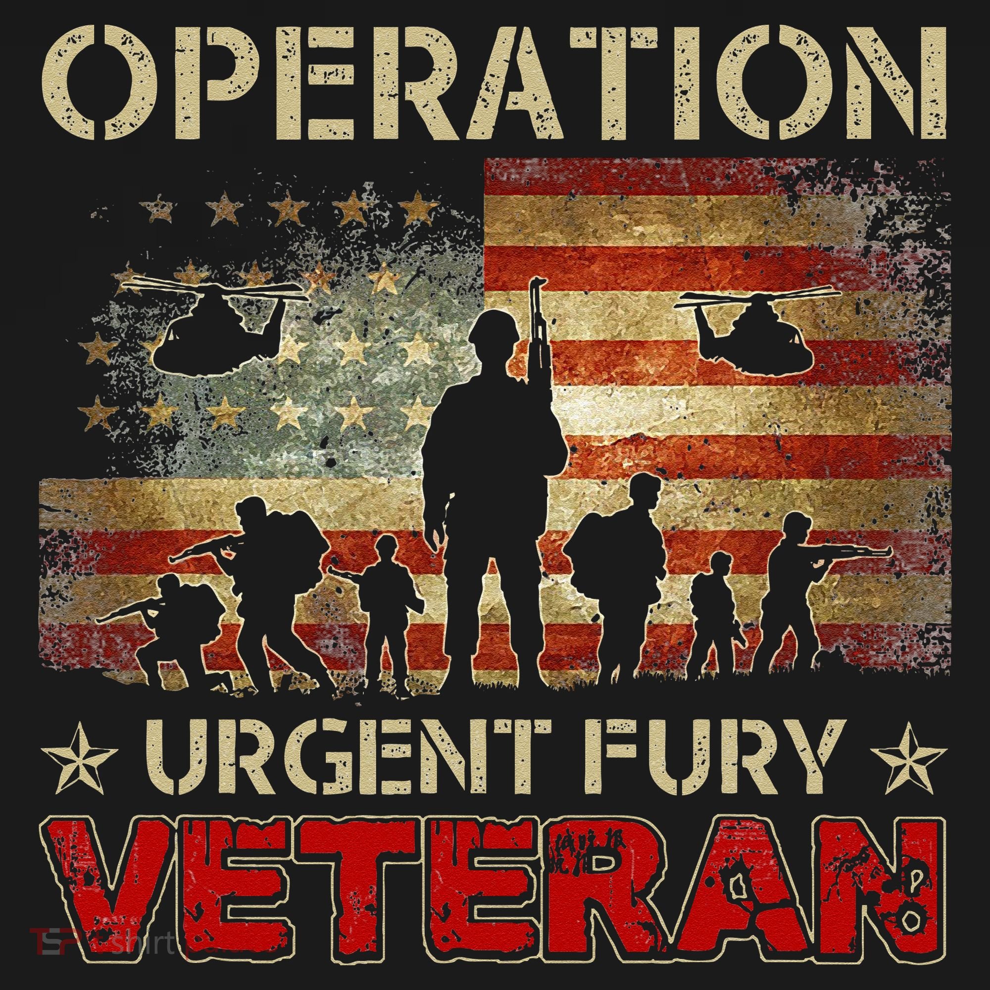 Operation Urgent Fury Combat Veteran Grenada Tall Sweatshirt