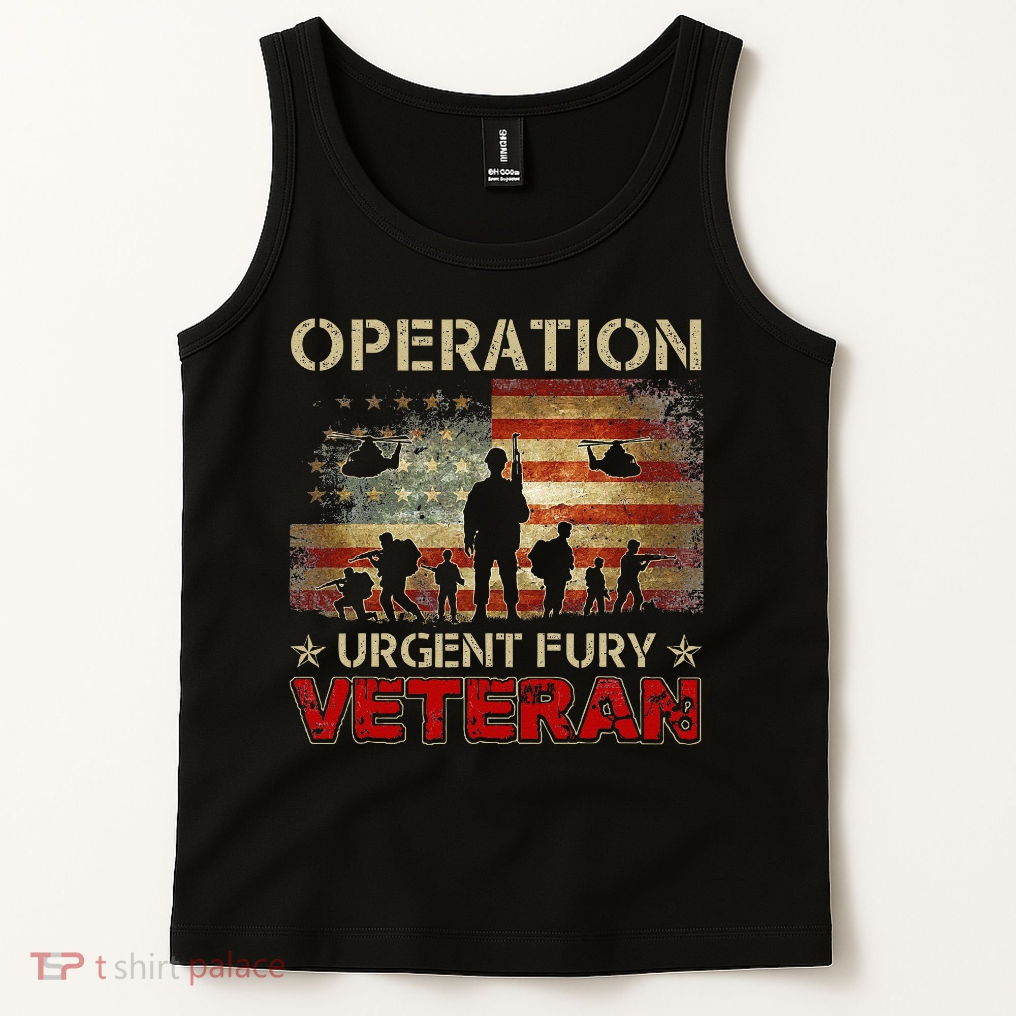 Operation Urgent Fury Combat Veteran Grenada Tank Top