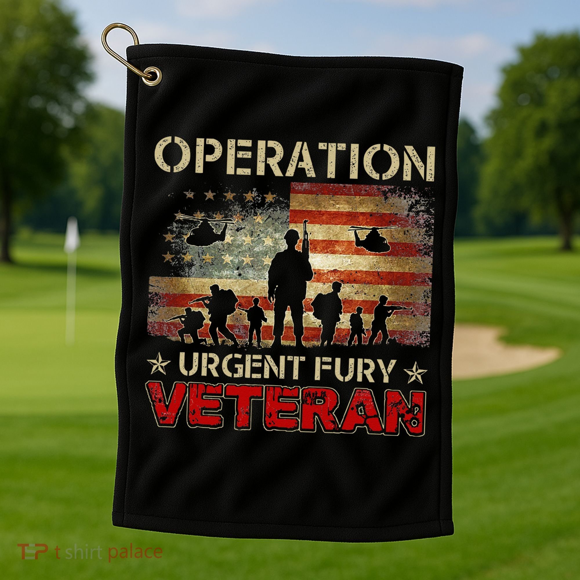 Operation Urgent Fury Combat Veteran Grenada Golf Towel