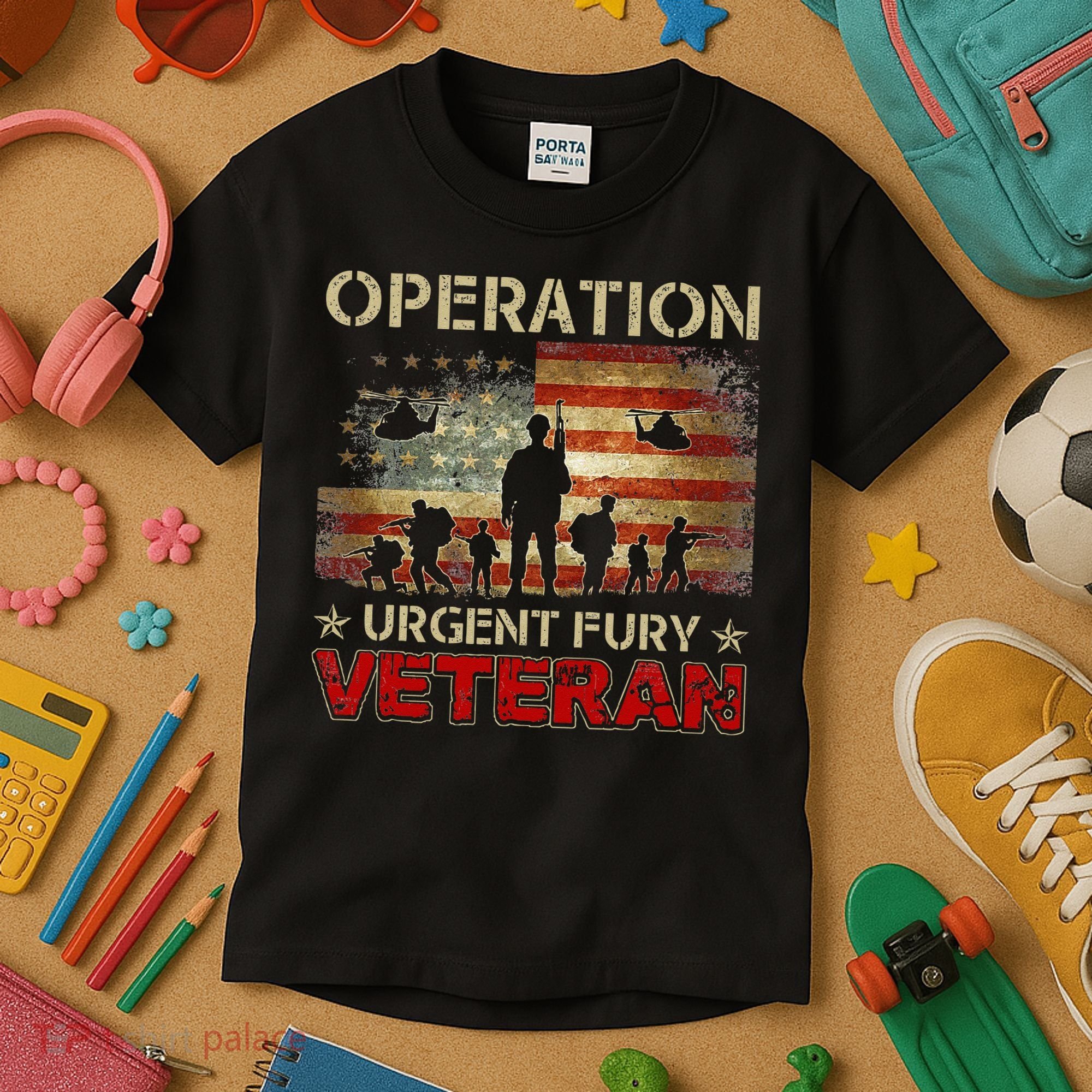 Operation Urgent Fury Combat Veteran Grenada Kids T-Shirt