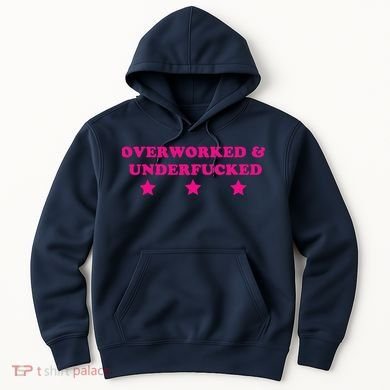 Overworked & Under Funny Meme Hoodie