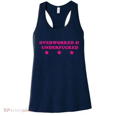 Overworked & Under Funny Meme Women's Tank Top