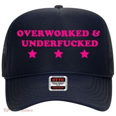 Overworked & Under Funny Meme Hat