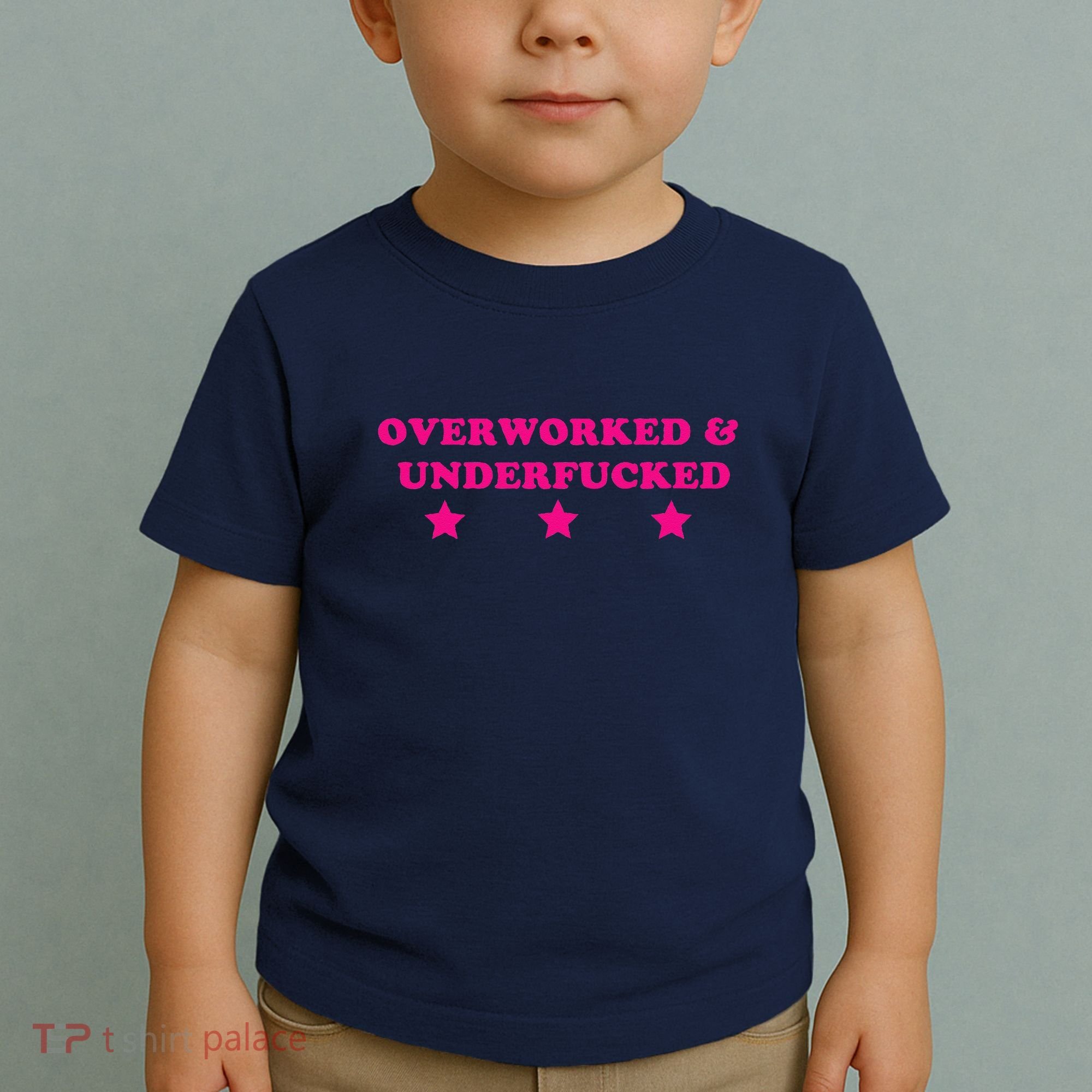 Overworked & Under Funny Meme Toddler T-Shirt