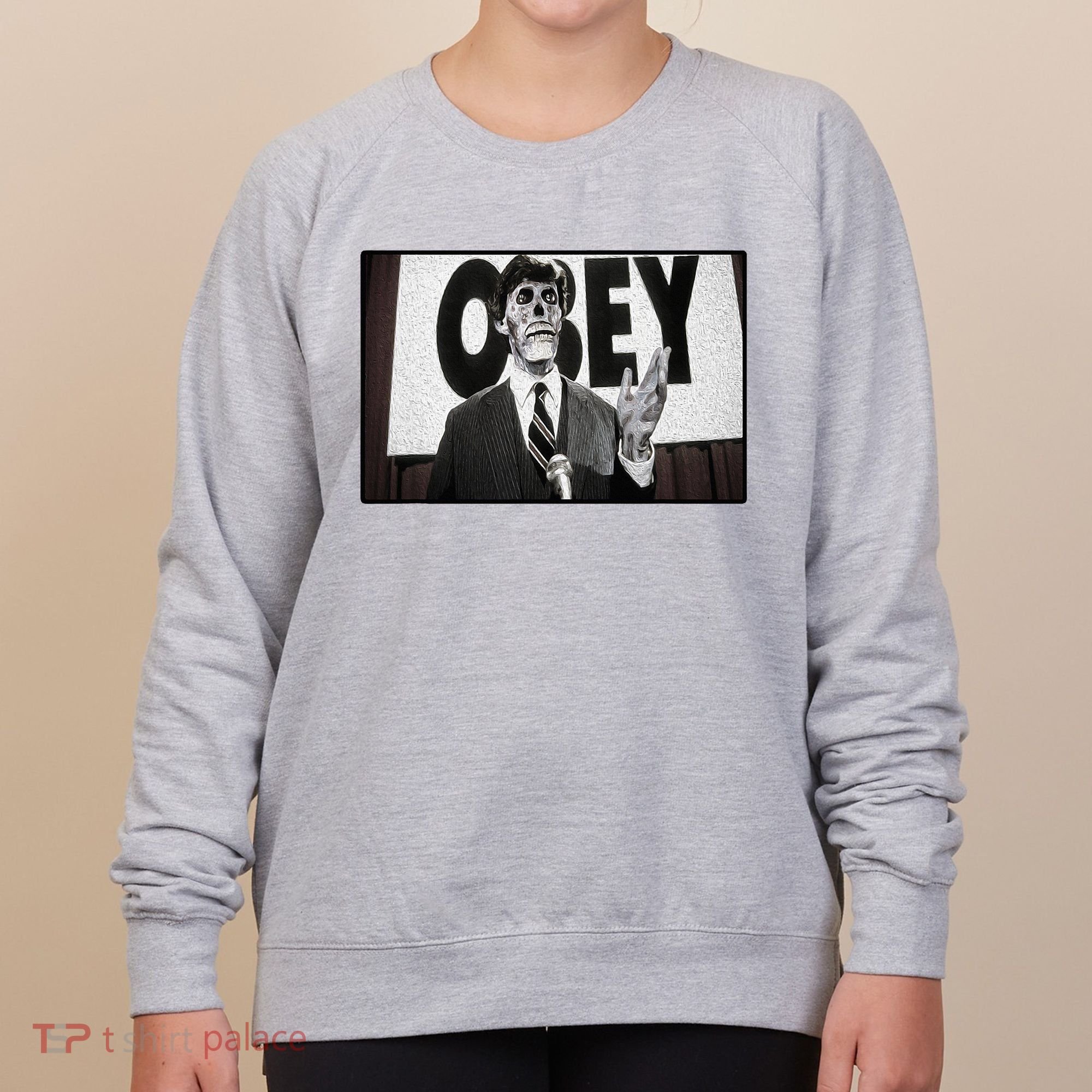 Obey Usa Freedom Funny Defy Fight 2 Women's Sweatshirt