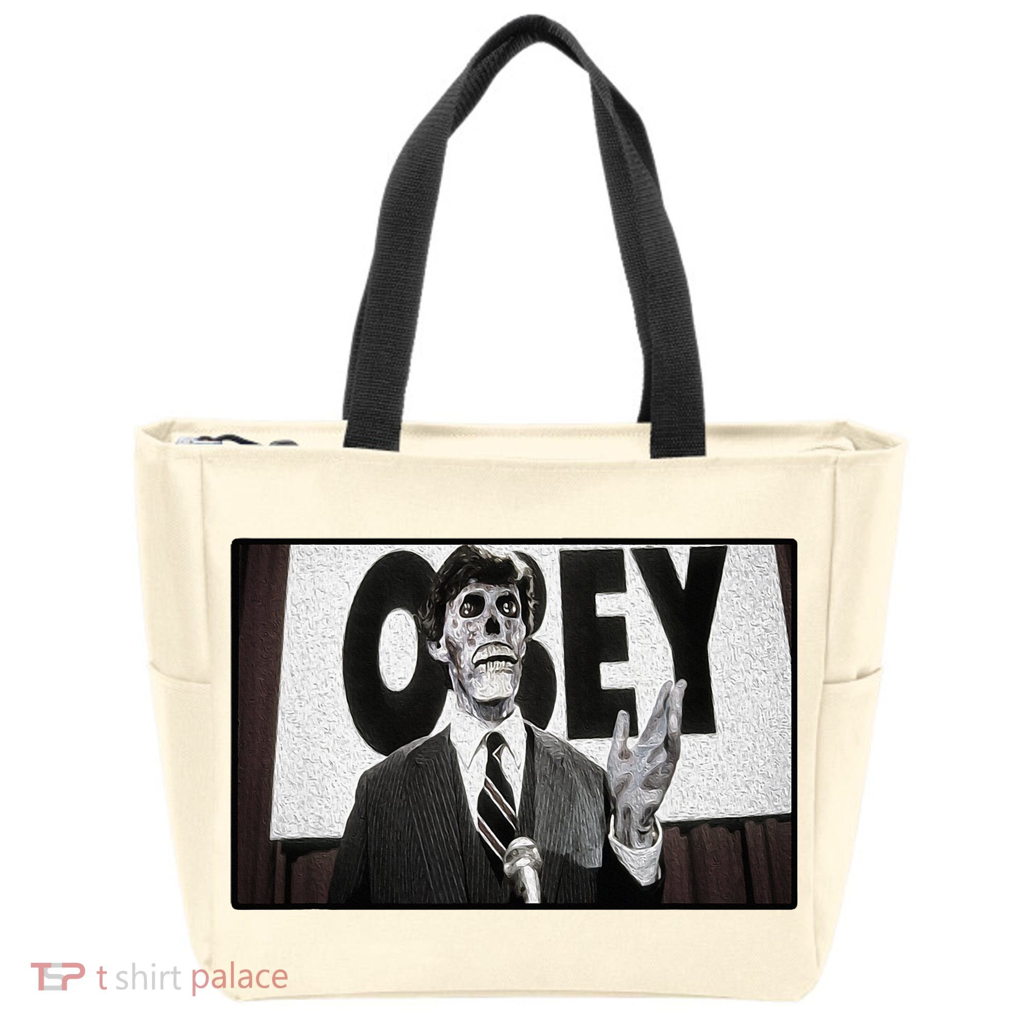 Obey Usa Freedom Funny Defy Fight 2 Tote Bag