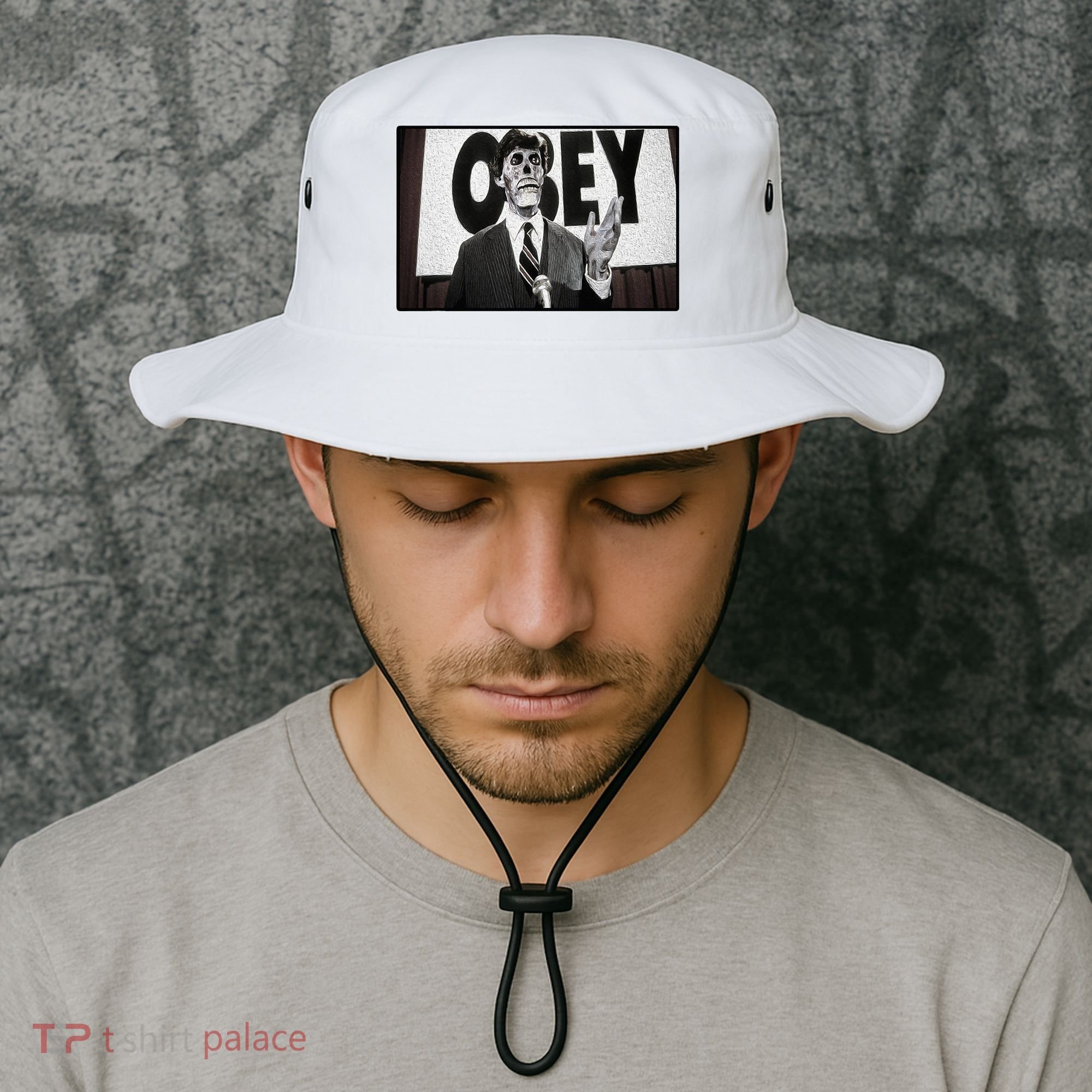 Obey Usa Freedom Funny Defy Fight 2 Bucket Hat