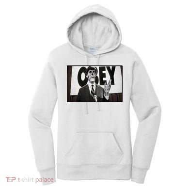 Obey Usa Freedom Funny Defy Fight 2 Women's Hoodie