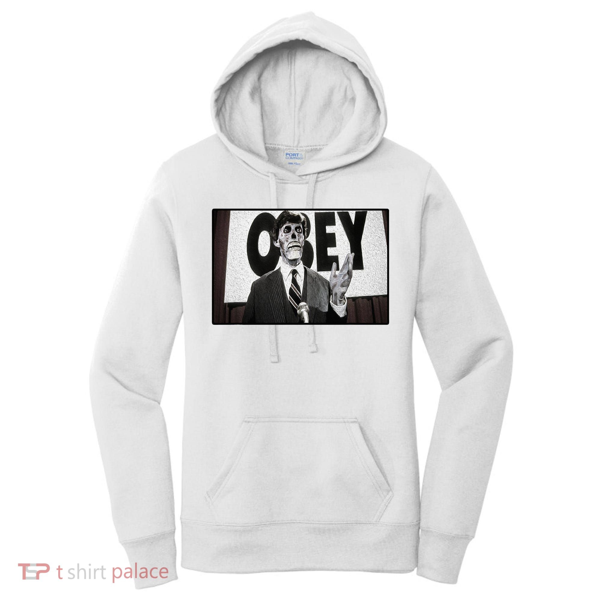 Obey Usa Freedom Funny Defy Fight 2 Women's Hoodie