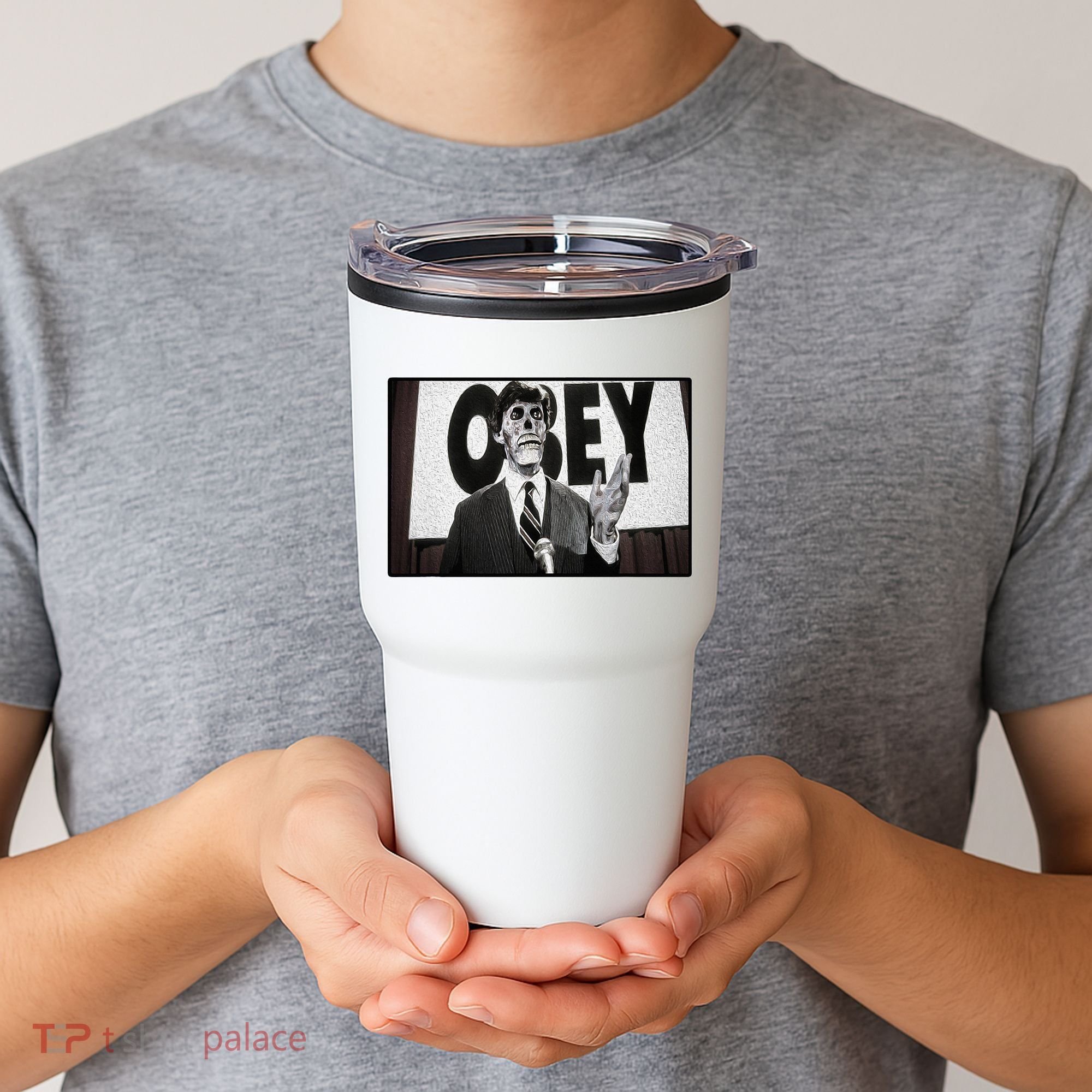 Obey Usa Freedom Funny Defy Fight 2 Tumbler