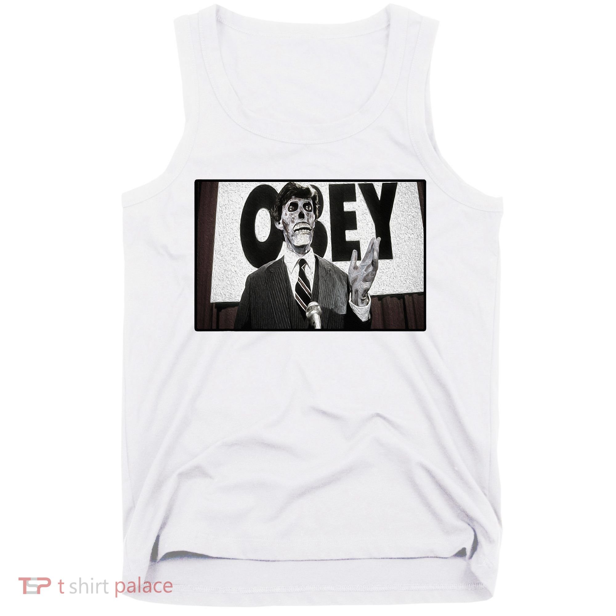 Obey Usa Freedom Funny Defy Fight 2 Tank Top