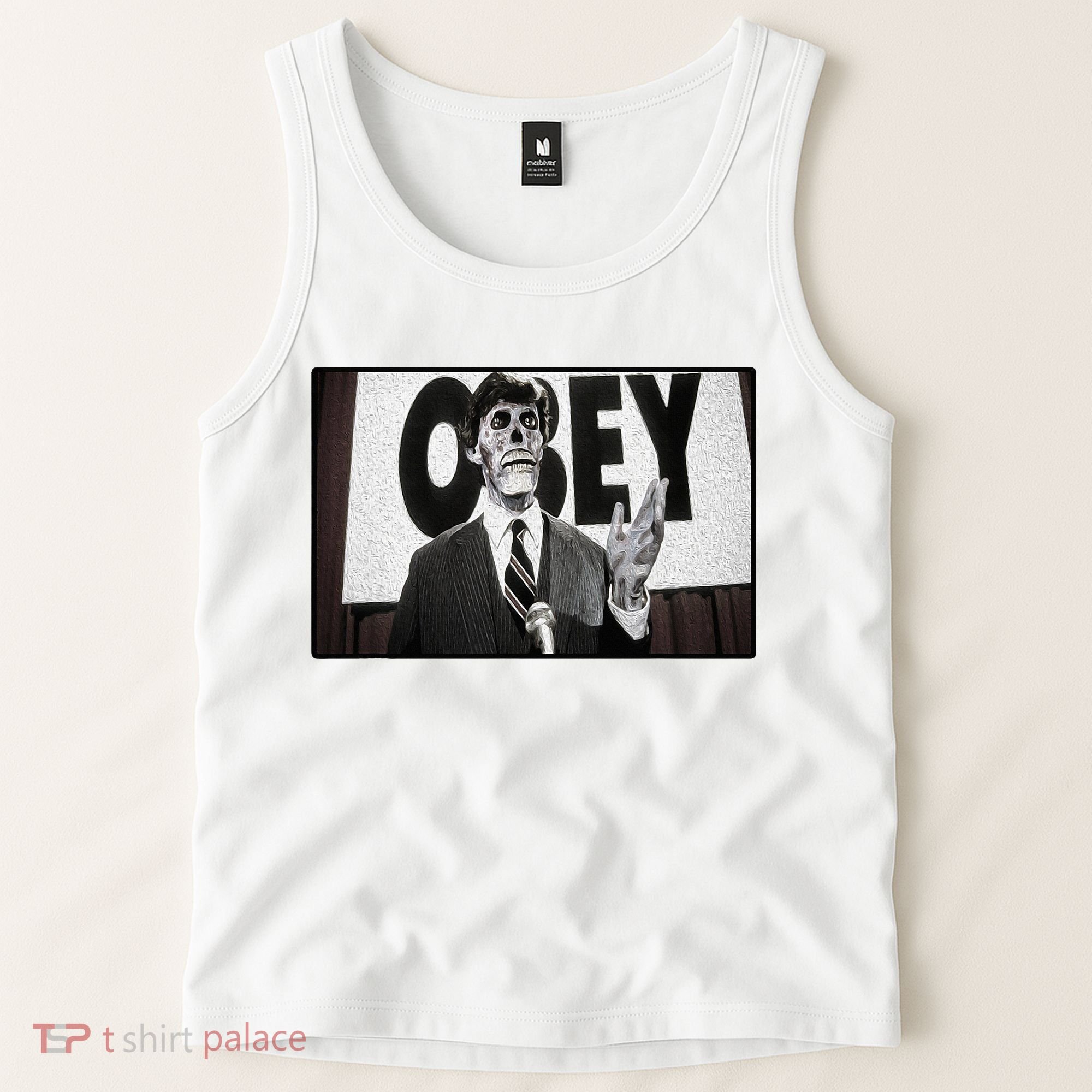 Obey Usa Freedom Funny Defy Fight 2 Tank Top