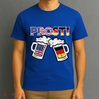 Oktoberfest Us German Flag Mug Prost Bavarian Dad T-Shirt thumb 3