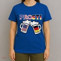 Oktoberfest Us German Flag Mug Prost Bavarian Dad T-Shirt thumb 4