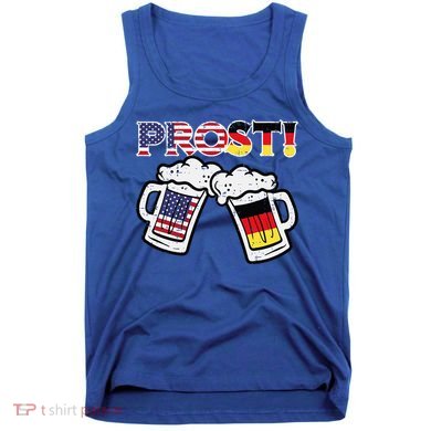 Oktoberfest Us German Flag Mug Prost Bavarian Dad Tank Top