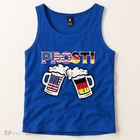 Oktoberfest Us German Flag Mug Prost Bavarian Dad Tank Top thumb 2
