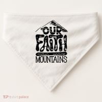 Our Faith Can Move Mountains  USA-Made Doggie Bandana thumb 0