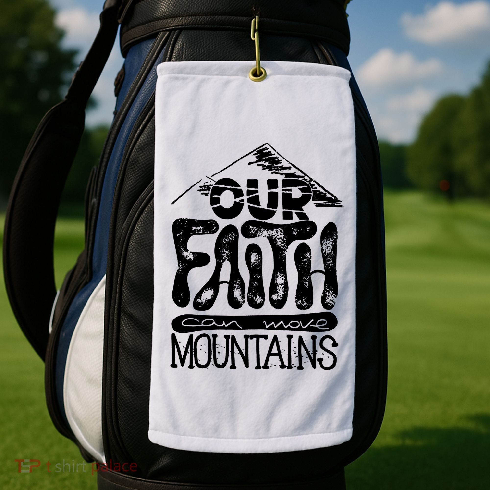Our Faith Can Move Mountains  Golf Towel
