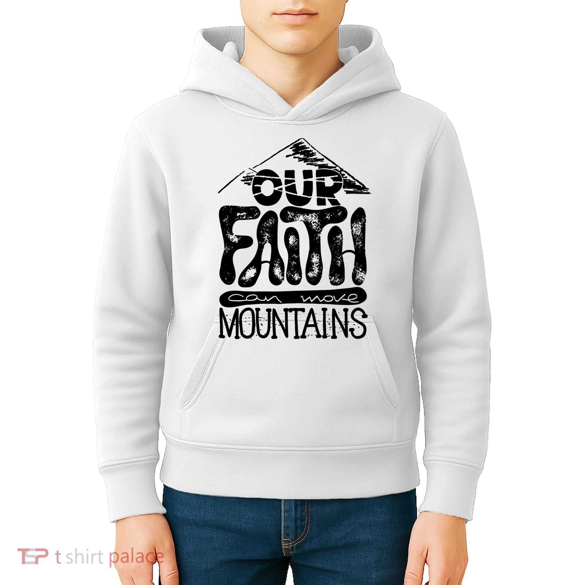 Our Faith Can Move Mountains  Kids Hoodie