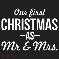 Our First Christmas As Mr. & Mrs. Golf Towel thumb 3