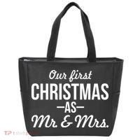 Our First Christmas As Mr. & Mrs. Tote Bag thumb 0