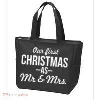 Our First Christmas As Mr. & Mrs. Tote Bag thumb 3