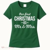 Our First Christmas As Mr. & Mrs. Women's T-Shirt thumb 0