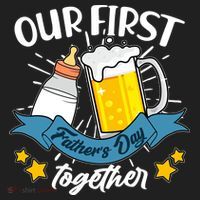 Our First Father's Day Together Baby Bottle Beer Mug Tumbler thumb 3