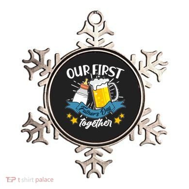 Our First Father's Day Together Baby Bottle Beer Mug Ornament
