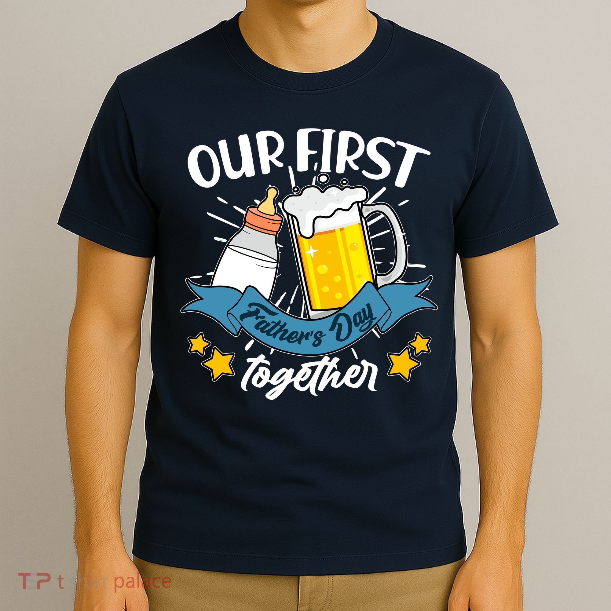 Our First Father's Day Together Baby Bottle Beer Mug T-Shirt