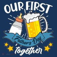 Our First Father's Day Together Baby Bottle Beer Mug Bucket Hat thumb 4