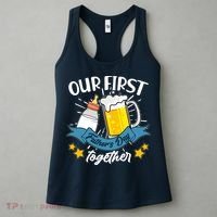 Our First Father's Day Together Baby Bottle Beer Mug Women's Tank Top thumb 3