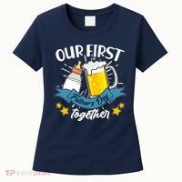 Our First Father's Day Together Baby Bottle Beer Mug Women's T-Shirt thumb 0