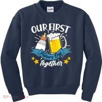 Our First Father's Day Together Baby Bottle Beer Mug Kids Sweatshirt thumb 0