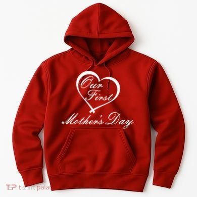 Our First Mother's Day Love Heart Hoodie