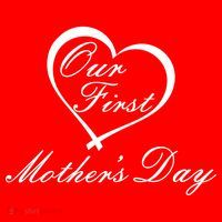 Our First Mother's Day Love Heart Button thumb 1