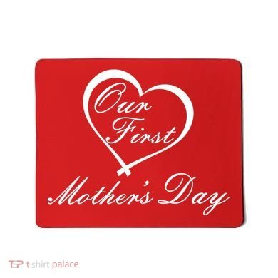 Our First Mother's Day Love Heart Mousepad
