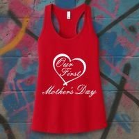 Our First Mother's Day Love Heart Women's Tank Top thumb 3