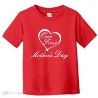 Our First Mother's Day Love Heart Toddler T-Shirt thumb 0