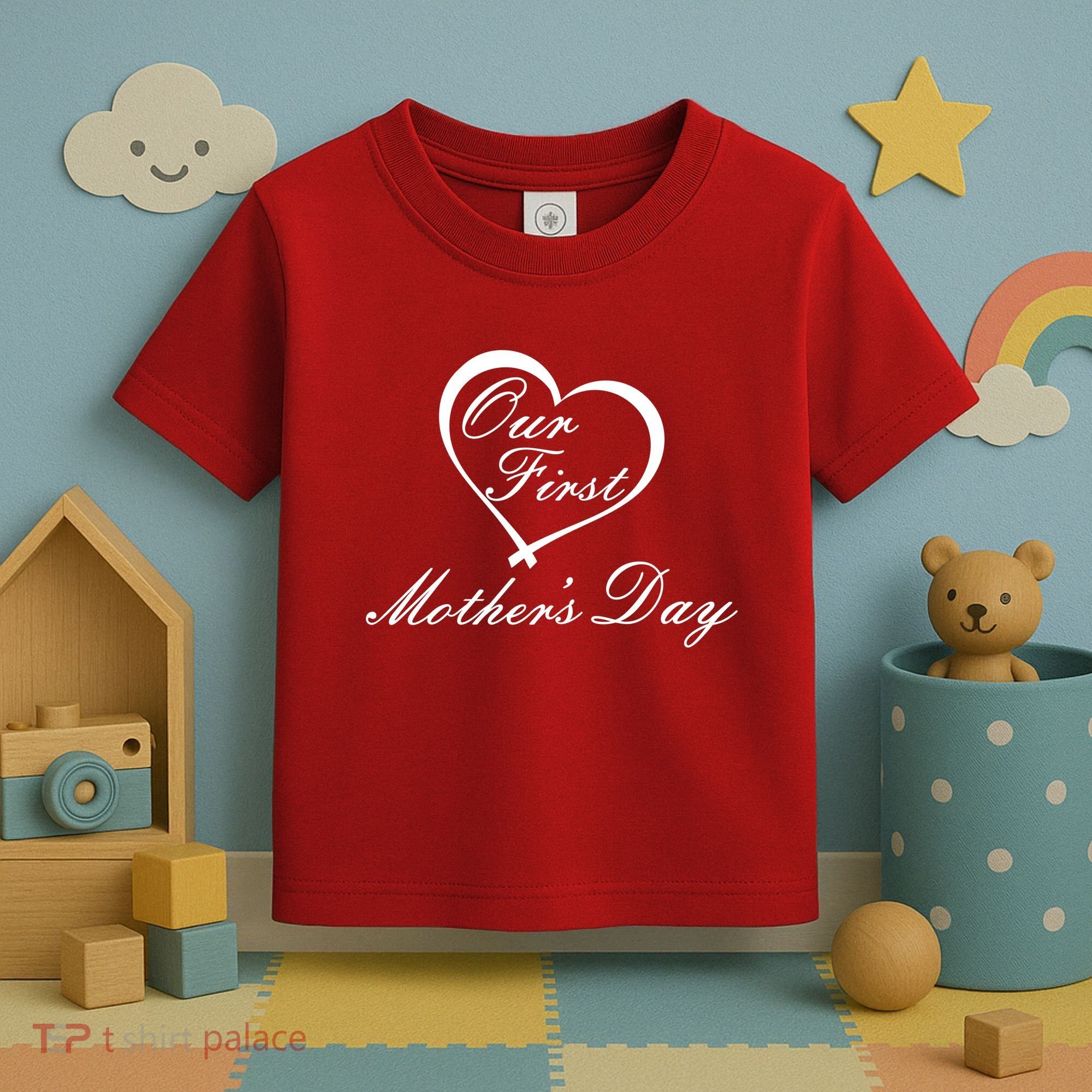Our First Mother's Day Love Heart Toddler T-Shirt