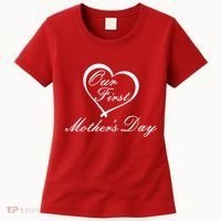 Our First Mother's Day Love Heart Women's T-Shirt thumb 0