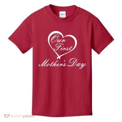 Our First Mother's Day Love Heart Kids T-Shirt