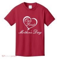 Our First Mother's Day Love Heart Kids T-Shirt thumb 0